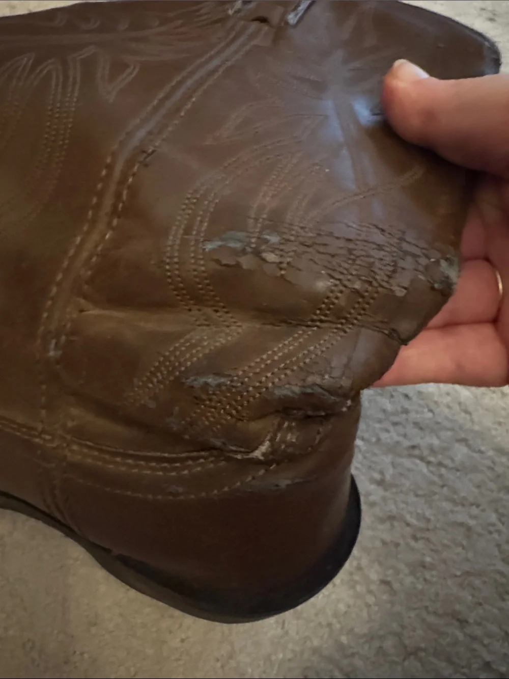 Brown Leather Justin Boots